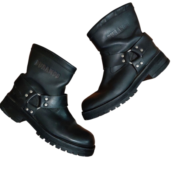 Durango Men's Motorcycle Boots Black Harness Biker Boots Size 12 E - Picture 1 of 13